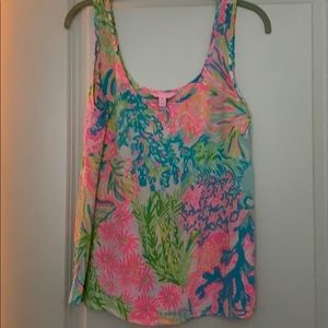 Lilly Pulitzer silk tank top